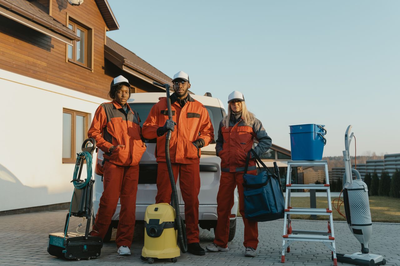 Crafting Captivating Headlines: Your awesome post title goes here Group of workers in protective gear standing beside equipment outdoors.